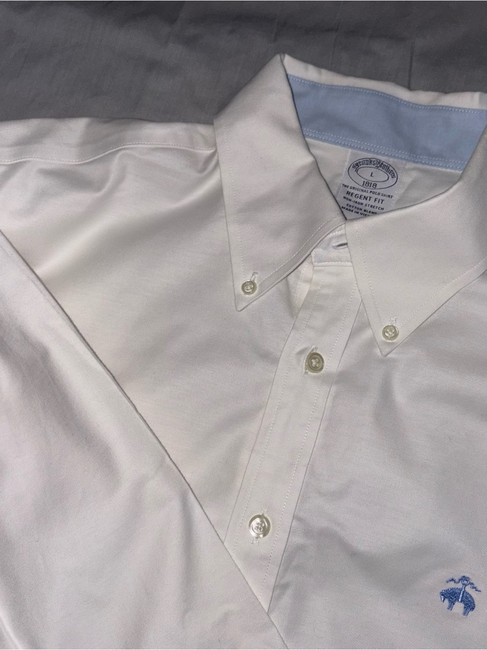 Brooks Brothers Men’s White Button-Down Shirt size Large
